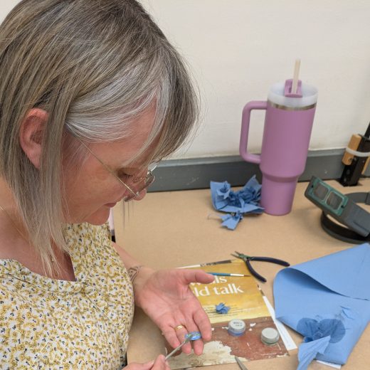 Clare preparing for final firing